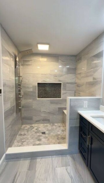Bathroom in 3 BHK Builder Floor at Malviya Nagar – for Rent
