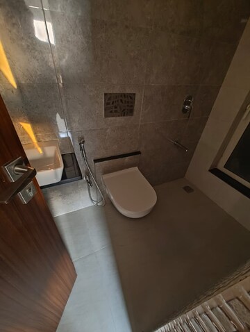 Bathroom in 1 BHK Apartment at Omkar Signet, Malad East – for Rent