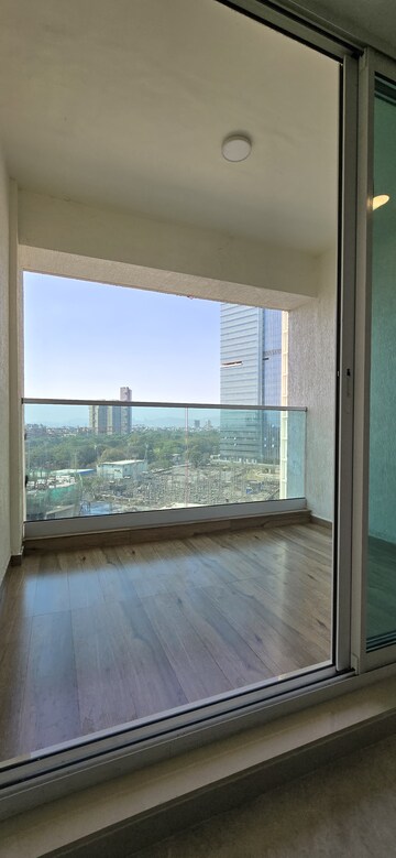 Balcony in 2 BHK Apartment at Aurum Q Residences, Ghansoli – for Rent