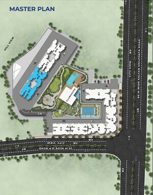 Master Plan in 2.5 BHK Apartment at Provident Palmvista, Daighar Gaon – for Sale