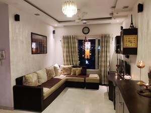 Living Room in 2 BHK Apartment at Sheth Auris Serenity Tower 1, Malad West – for Sale