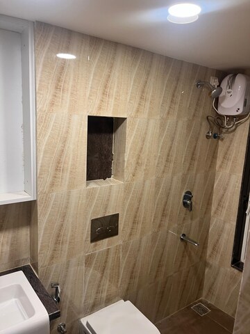 Bathroom in 2 BHK Apartment at Ashar Axis, Majiwada – for Rent