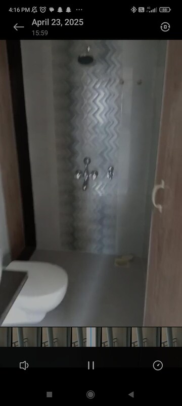 Bathroom in 1 BHK Apartment at Vihang Hills, Ghodbunder Road – for Rent