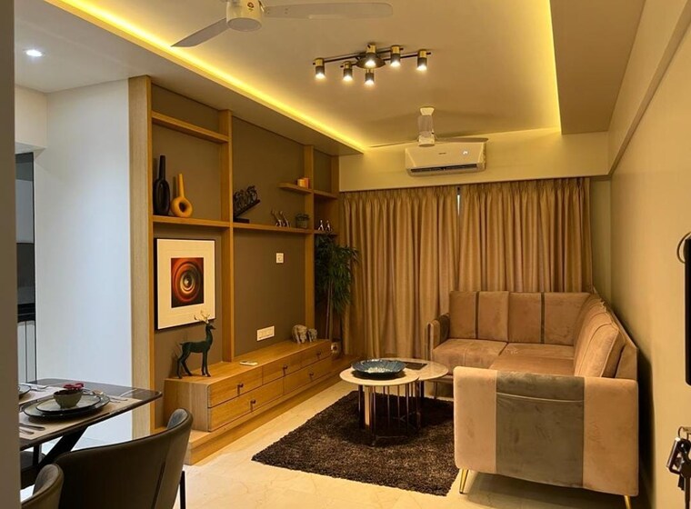 Living Room, sheth-auris-serenity-tower-1 2 Bedroom 805 Sq.Ft. Apartment In Malad West Mumbai 8662976