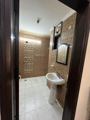 Bathroom in 3 BHK Builder Floor at Chattarpur – for Rent