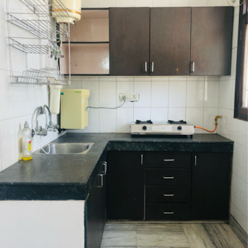 Kitchen in 1 RK Villa at Sector 23 – for Rent