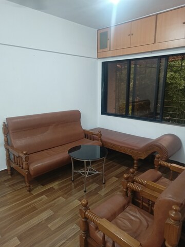 Living Room in 1 BHK Apartment at Champak Apartment 59, Vasant Vihar – for Rent