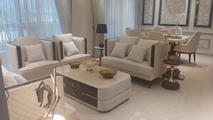 Living Room in 4 BHK Apartment at Maya Green Lotus Utsav, International Airport Road – for Sale