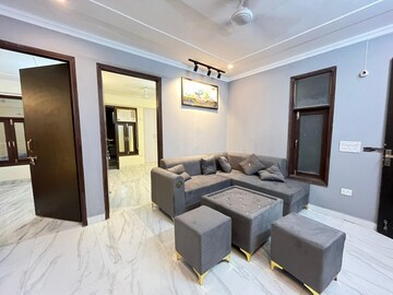 Living Room in 3 BHK Builder Floor at Freedom Fighters Enclave – for Rent
