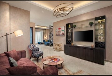 Living Room in 4 BHK Apartment at Uchdpl Veridia Oakwood Enclave, Wave City – for Sale
