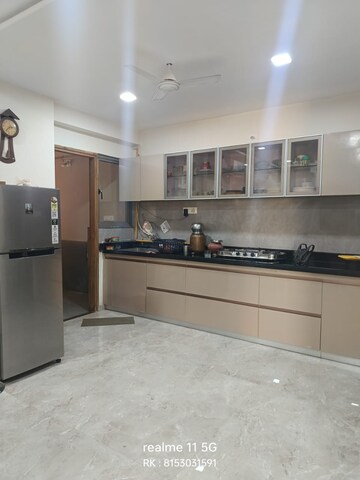 Kitchen in 3 BHK Apartment at C G Road – for Rent