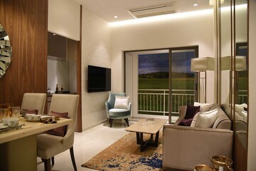 Living Room in 2 BHK Apartment at Sunteck Maxxworld, Naigaon East – for Sale