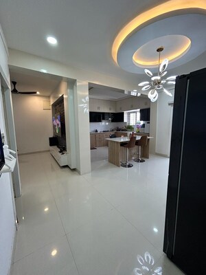 Living Room in 3 BHK Apartment at The Nest Manikonda, Manikonda – for Sale