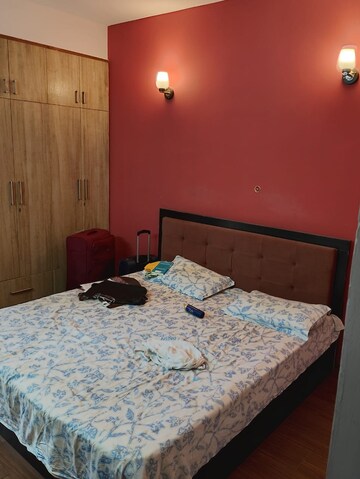 Bedroom in 1 BHK Apartment at Unitech Uniworld Resorts-The Residences, Sector 33 – for Rent