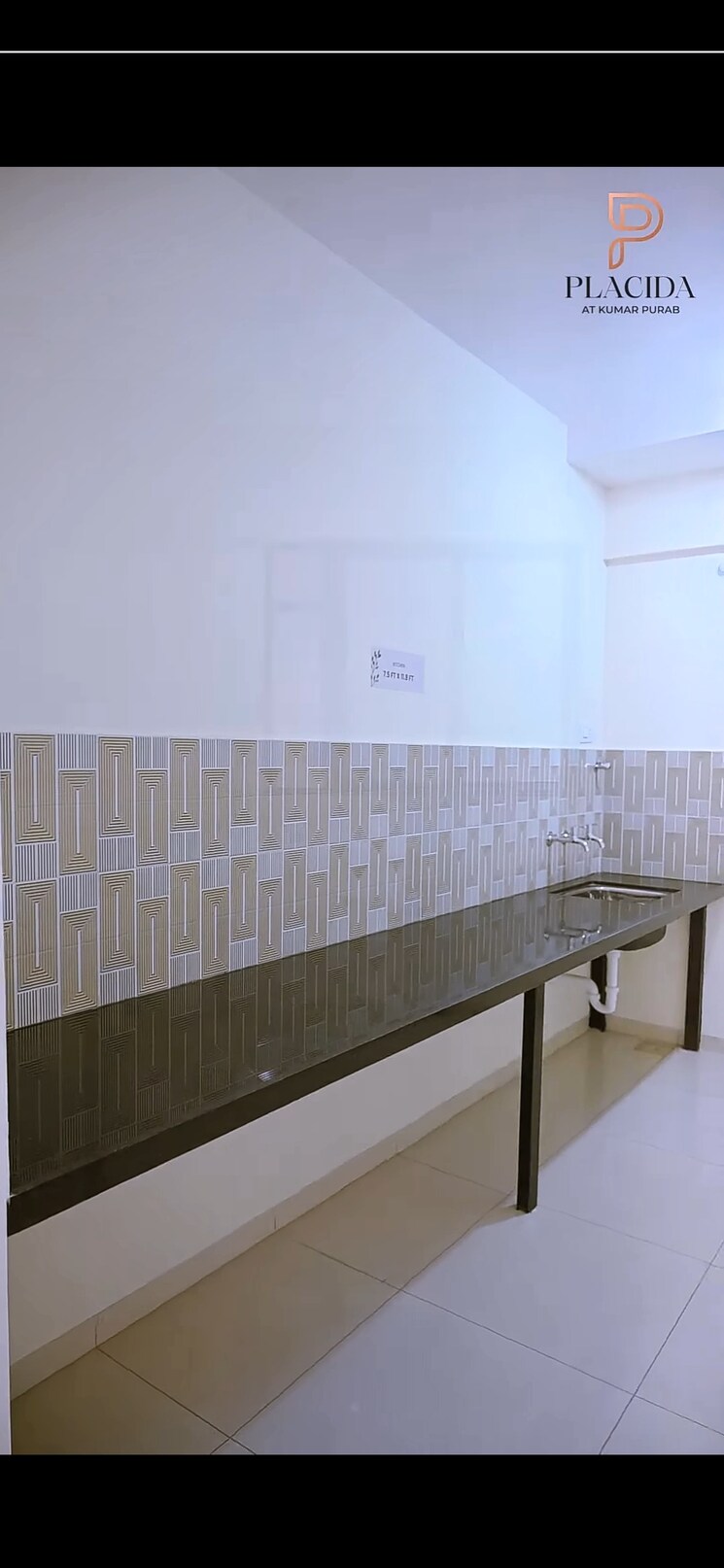 Kitchen, kumar-purab 2 Bedroom 747 Sq.Ft. Apartment In Hadapsar Pune 8664350