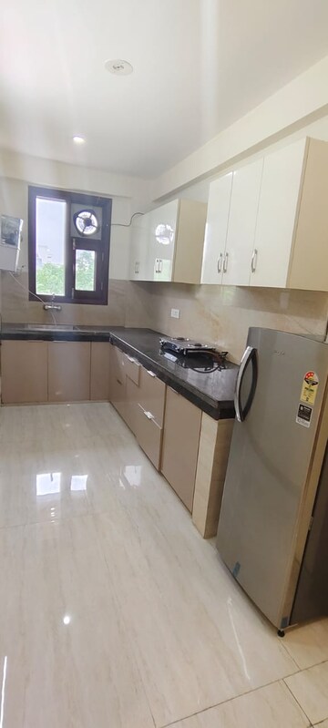 Kitchen in 3 BHK Builder Floor at Ansal Sushant Lok I, Sector 43 – for Rent