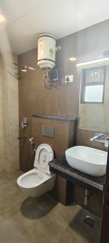 Bathroom in 3 BHK Builder Floor at Ansal Sushant Lok I, Sector 43 – for Rent