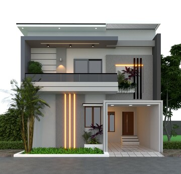 3 BHK Independent House – Exterior View View at Otthakadai - for Sale