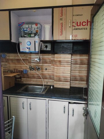 Kitchen in 1.5 BHK Builder Floor at Ansal Sushant Lok I, Sector 43 – for Rent