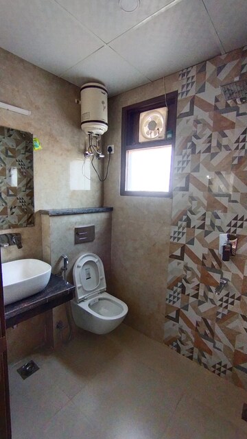 Bathroom in 3 BHK Builder Floor at Gupta Awas, Sushant Lok I – for Rent
