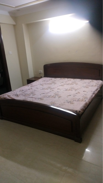 Bedroom in 1 BHK Builder Floor at Gupta Awas, Sushant Lok I – for Rent