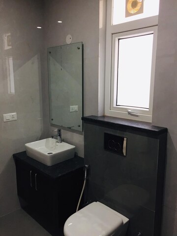 Bathroom in 1 BHK Builder Floor at Ansal Sushant Apartments, Sushant Lok I – for Rent