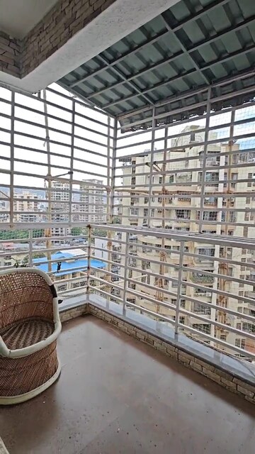 Balcony in 2 BHK Apartment at Aristo Usha Heights, Kharghar – for Rent