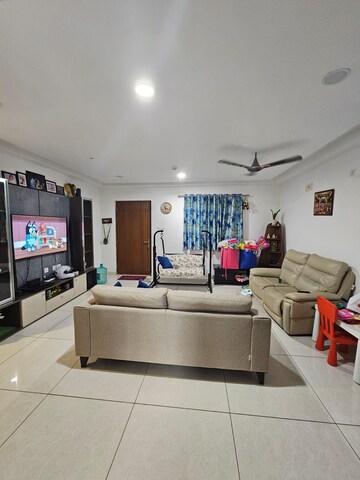Living Room in 3 BHK Apartment at Aparna Sarovar Zenith, Nallagandla – for Rent