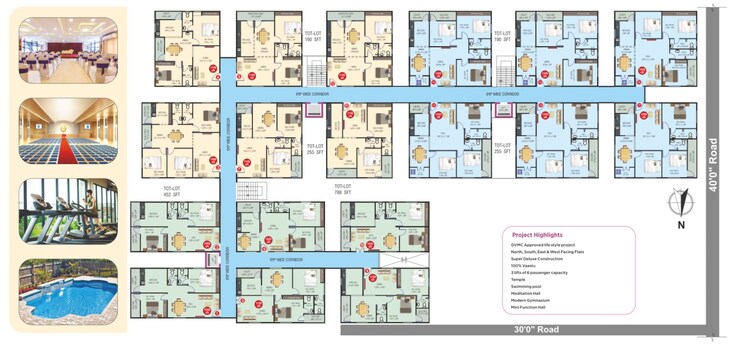 Exterior View, gajuwaka 3 Bedroom 1360 Sq.Ft. Apartment In Gajuwaka Vizag 8665184