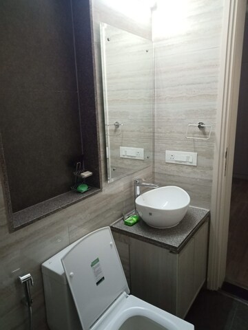 Bathroom in 2.5 BHK Builder Floor at Central Park Cerise Suites, Sohna Sector 33 – for Rent