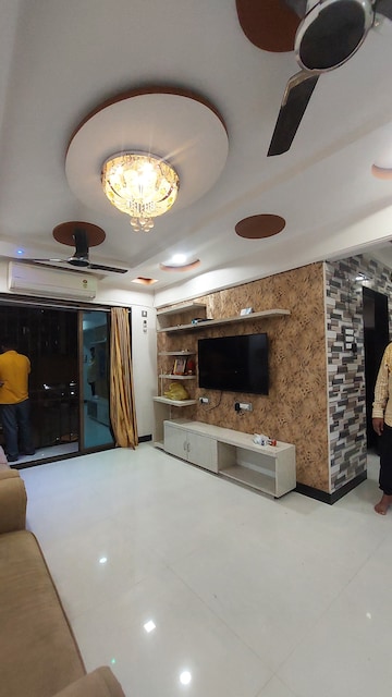 Living Room in 2 BHK Apartment at Ramchandra Nivas, Kopar Khairane – for Rent