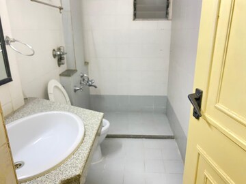 Bathroom in 3 BHK Apartment at Hiranandani Gardens Eternia, Powai – for Rent