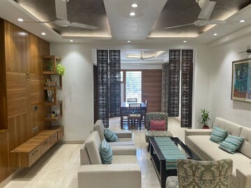 Living Room in 3 BHK Builder Floor at DLF Cyber Park, Sector 20 – for Rent