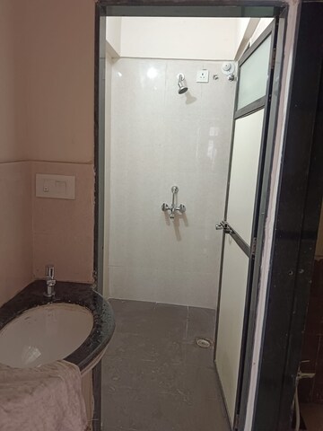 Bathroom in 1 BHK Apartment at Mhada Sector R3, Goregaon West – for Rent