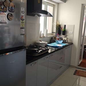 Kitchen in 3 BHK Apartment at Vajram Newtown, Thanisandra Main Road – for Sale