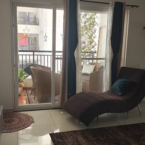 Living Room in 3 BHK Apartment at Vajram Newtown, Thanisandra Main Road – for Sale