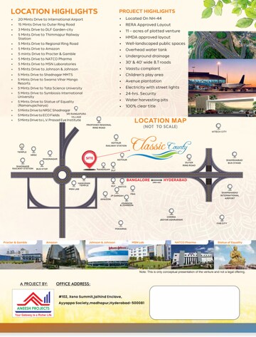  Plot – Map Location View at Kothur - for Sale