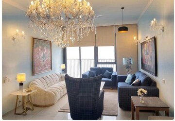 Living Room in 3 BHK Builder Floor at DLF Cyber Park, Sector 20 – for Rent