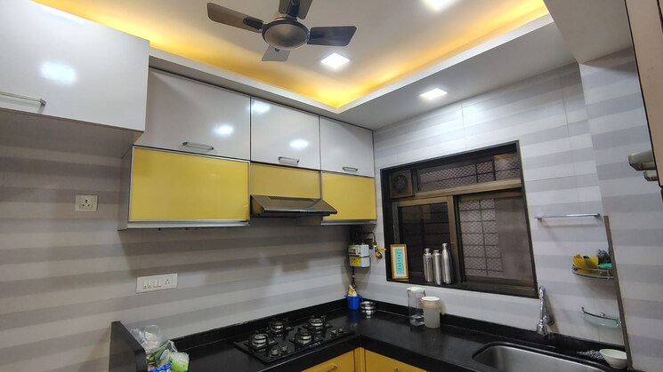 Kitchen, concrete-sai-swar 2 Bedroom 1000 Sq.Ft. Apartment In Kharghar Navi Mumbai 8666220
