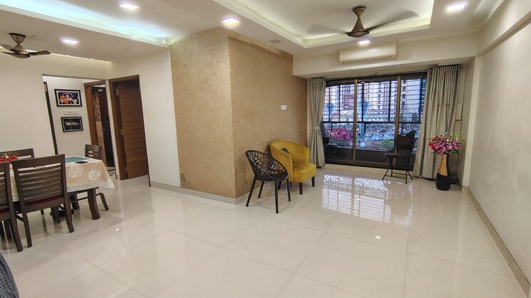 Living Room, concrete-sai-swar 2 Bedroom 1000 Sq.Ft. Apartment In Kharghar Navi Mumbai 8666220