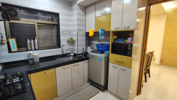 Kitchen, concrete-sai-swar 2 Bedroom 1000 Sq.Ft. Apartment In Kharghar Navi Mumbai 8666220