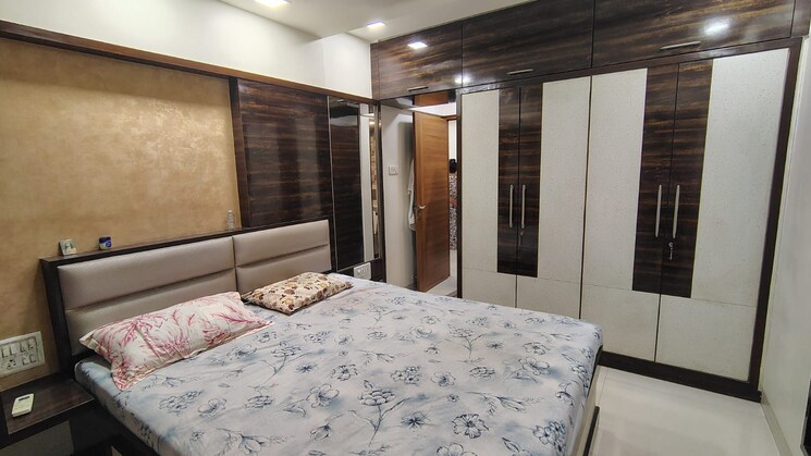 Bedroom, concrete-sai-swar 2 Bedroom 1000 Sq.Ft. Apartment In Kharghar Navi Mumbai 8666220