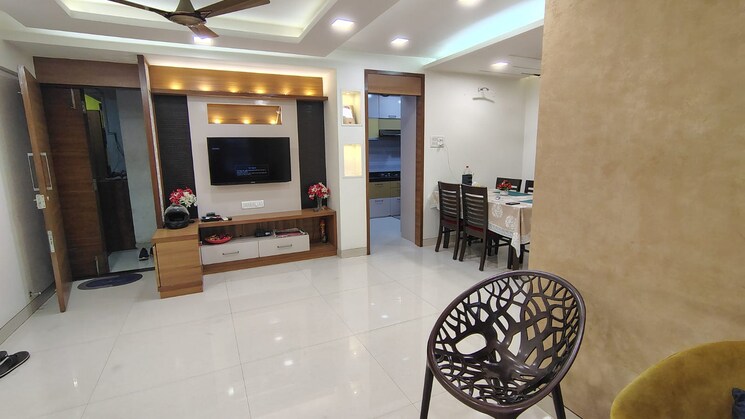 Living Room, concrete-sai-swar 2 Bedroom 1000 Sq.Ft. Apartment In Kharghar Navi Mumbai 8666220