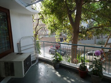 Balcony in 3 BHK Apartment at Boutique Residential Apartments C-253, Defence Colony – for Rent