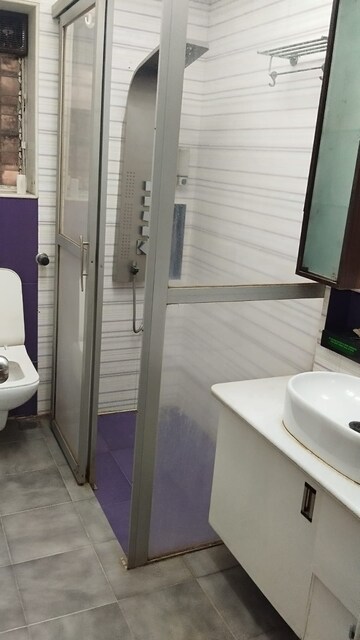 Bathroom in 2 BHK Apartment at Evershine Grandeur, Malad West – for Rent