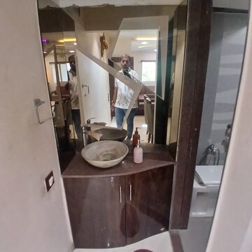 Bathroom in 3 BHK Apartment at Shree Sadan Vasna, Vasna – for Rent