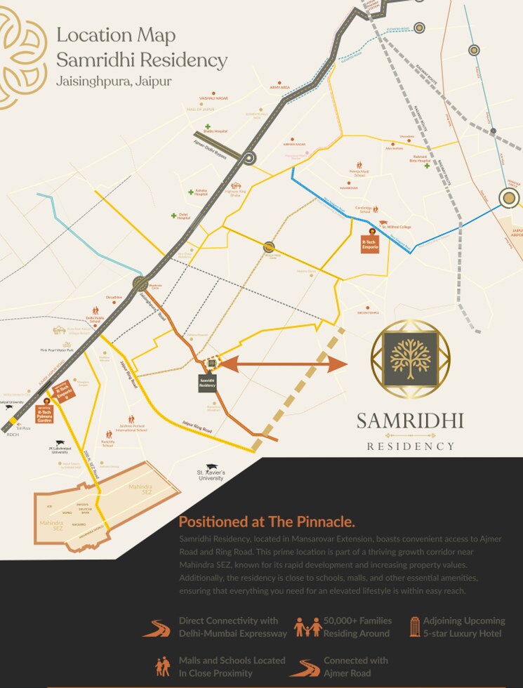 Map Location, vidhyadhar nagar  101 Sq.Yd. Plot In Vidhyadhar Nagar Jaipur 8668256