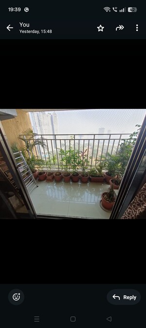 Balcony in 3 BHK Apartment at Cosmos Horizon Phase 2, Pokhran Road No Two – for Sale