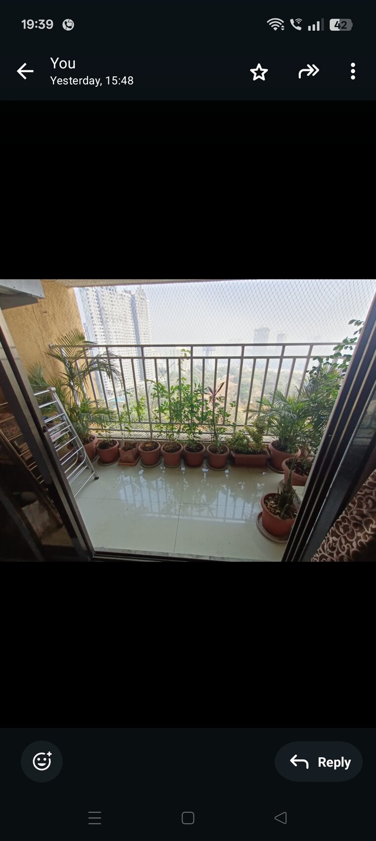 Balcony, cosmos-horizon-phase-2 3 Bedroom 980 Sq.Ft. Apartment In Pokhran Road No Two Thane 8669002