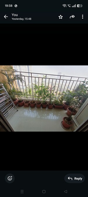 Balcony in 3 BHK Apartment at Cosmos Horizon Phase 2, Pokhran Road No Two – for Sale